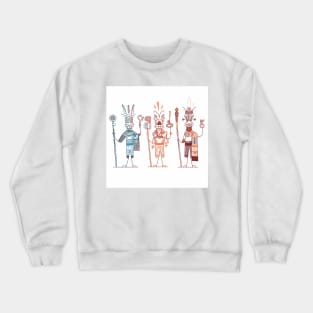 Mystical Shamanic Art, boho vibe pattern 7 Crewneck Sweatshirt